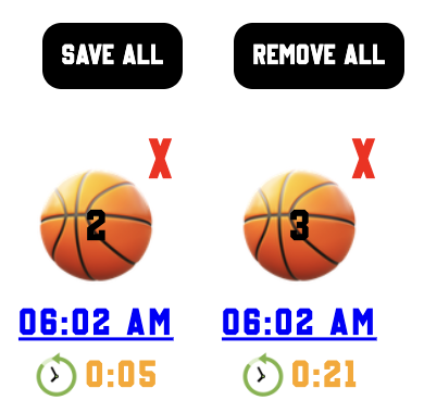 display of videos or links